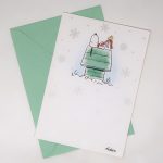 Snoopy Winter Doghouse Christmas Card
