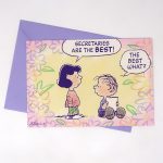 Lucy and Linus Secretaries Day Card