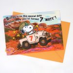 Snoopy Seven Year Birthday Card