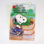 Snoopy Eight Year Birthday Card