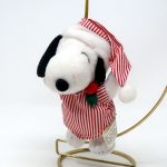 Nightgown Snoopy Plush Christmas Ornament