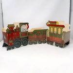 Snoopy & Woodstock Christmas Train Greeting Card Holder