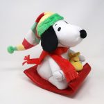 Snoopy & Woodstock Sledding Animated Christmas Plush