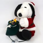 Santa Snoopy Animated Christmas Plush Ornament