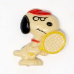 Snoopy playing tennis Magnet