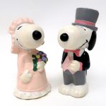 Groom Snoopy & Belle Bride PVC Figurines