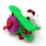 Green & Purple Snoopy Air Plane Candy Container