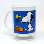 Snoopy at Dog Dish with Woodstock Mug