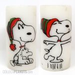 Christmas Snoopy & Woodstock Diplomat Candle