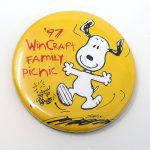 Snoopy & Woodstock '97 Wincraft Family Picnic' Pinback Button