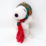Flying Ace Pilot Snoopy Plush Christmas Ornament