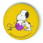 Snoopy and Woodstock Painting Egg Button