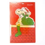 Santa Snoopy on Chimney Box Decoration