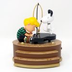 Snoopy Dancing and Schroeder at Piano Christmas Ornament