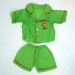 Snoopy Dress-Up Doll Medium Green Pajamas