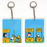 Lucy with Snoopy's Friendly advice booth Comic Keychain