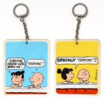Violet and Charlie Brown Comic Keychain