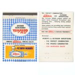 Snoopy Weber's Bread Billboard Advertising Matchbook