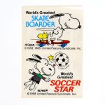 Snoopy World's Greatest Skateboarder and Soccer Star Glass Decal