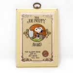 Snoopy 'The Joe Preppy Award' Plaque