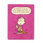 Linus 'No problem is so big or so complicated it can't be run away from!' Plaque