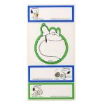 Snoopy Tennis Name Tag Stickers