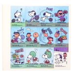 Peanuts Gang Tennis, Football and Ice Skating Stickers