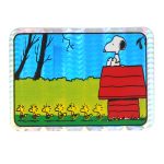 Snoopy on Doghouse, Woodstocks walking out of Doghouse Comic Sticker
