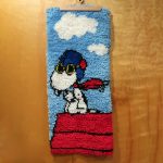 Snoopy Flying Ace Latch Hook Rug