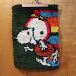 Football Snoopy Latch Hook Rug