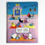 Peanuts Gang Aerobics Class Spiral Notebook