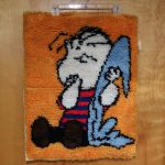 Linus with Blanket Latch Hook Rug