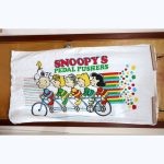 Peanuts Pedal Pushers on bikes Beach Towel