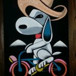 Snoopy on Bike