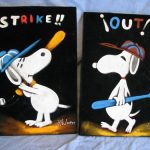 Snoopy Baseball Strike Out Set