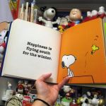 Happiness is flying south for the winter. Happiness is flying south for the winter.