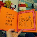 Love is visiting a sick friend. Love is visiting a sick friend.