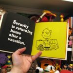 Security is returning home after a vacation. Security is returning home after a vacation.