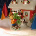 Charlie Brown & Snoopy decorate the Christmas tree. Charlie Brown & Snoopy decorate the Christmas tree.