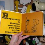 Happiness is finding someone you like at the front door. Happiness is finding someone you like at the front door.