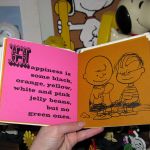 Happiness is some black, orange, yellow, white and pink jelly beans, but no green ones. Happiness is some black, orange, yellow, white and pink jelly beans, but no green ones.