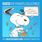 Snoopy the Easter Beagle. <a href="https://bit.ly/1lpluTD">Click for the answer!</a> Snoopy the Easter Beagle!