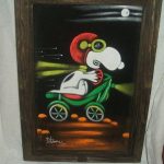 Snoopy Flying Ace on Motorcycle
