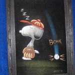 Snoopy Baseball player sleeping