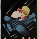 Snoopy Flying Ace over Mountains