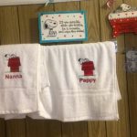 Custom embroidered bath towels. Custom embroidered bath towels.