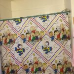 Peanuts Gang shower curtain. Peanuts Gang shower curtain.