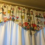 Peanuts curtains made from old sheets. Peanuts curtains made from old sheets.
