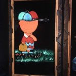 Charlie Brown Black Velvet Painting