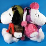 Snoopy and Fifi in their pilot outfits